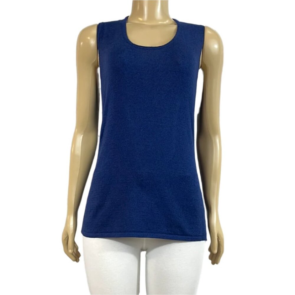 NWT Parkhurst Tank Top Womens Scoop Neck  Blue Sleeveless